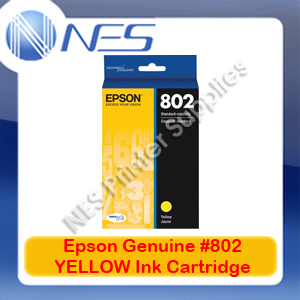 Epson Genuine #802 YELLOW Ink Cartridge for WorkForce WF-4720/WF-4740/WF-4745 (C13T355492)